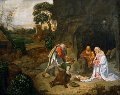 De Aanbidding van de Herders door Giorgione da Castelfranco
